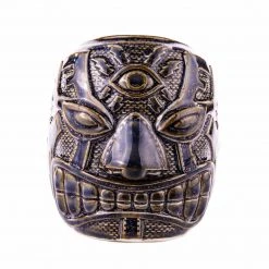Mike Bonanno Tikis El Ojo Fantastico Tiki Mug - Fuego Azul