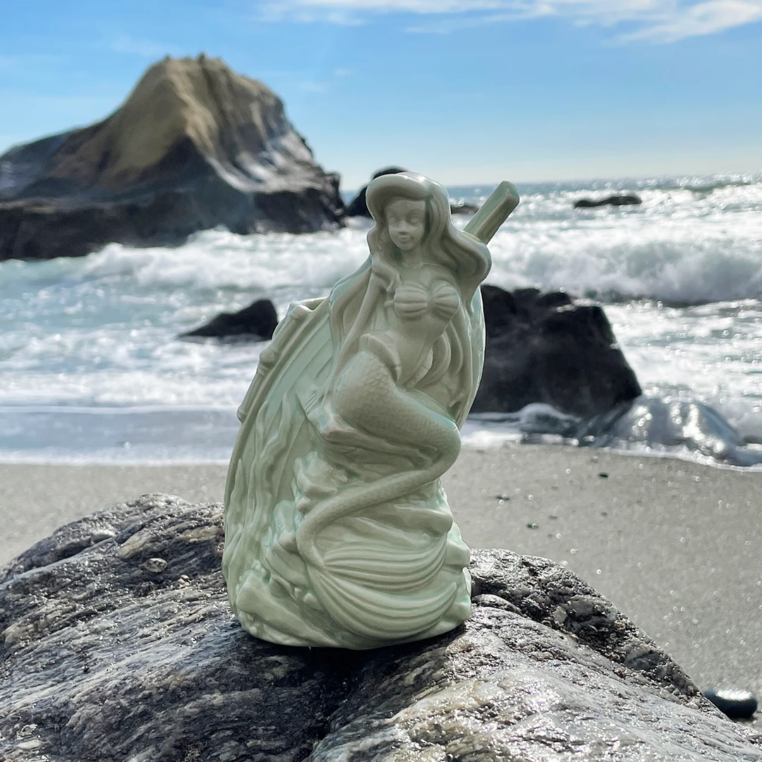 Mondo The Little Mermaid - Ariel Tiki Mug (Green) Tikis 3 Mondo The Little Mermaid - Ariel Tiki Mug (Green) Tikis