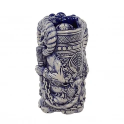 Florian Bertmer Krampus Designer Series Tiki Mug (Blue Wiped)