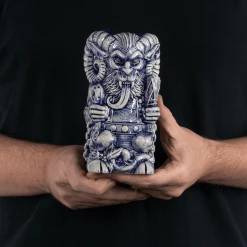 Florian Bertmer Krampus Designer Series Tiki Mug (Blue Wiped)