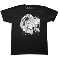 Martin Ansin Alien – Jonesy T-Shirt (Black & White)