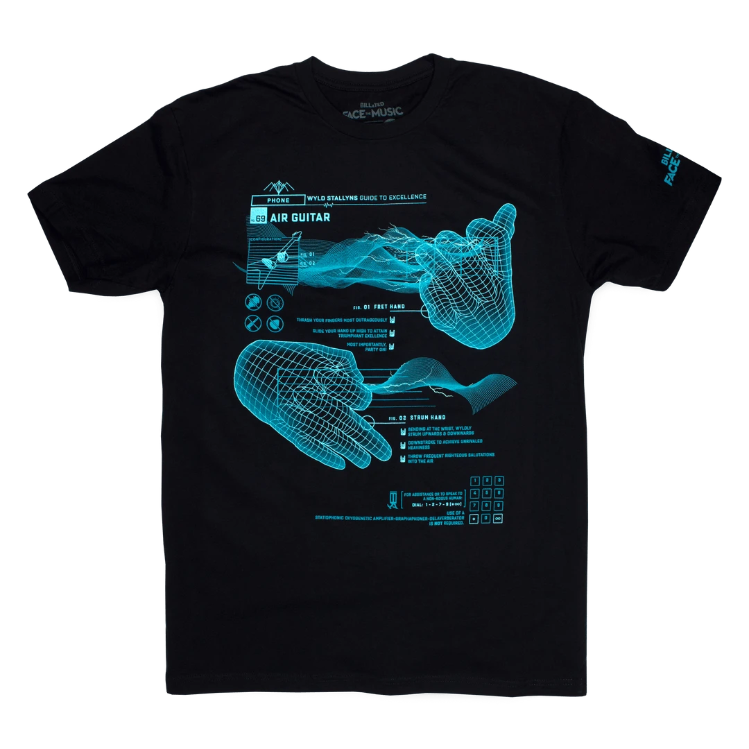 Matt Ryan Tobin Bill & Ted "Air Guitar" T-Shirt 1 Matt Ryan Tobin Bill & Ted "Air Guitar" T-Shirt