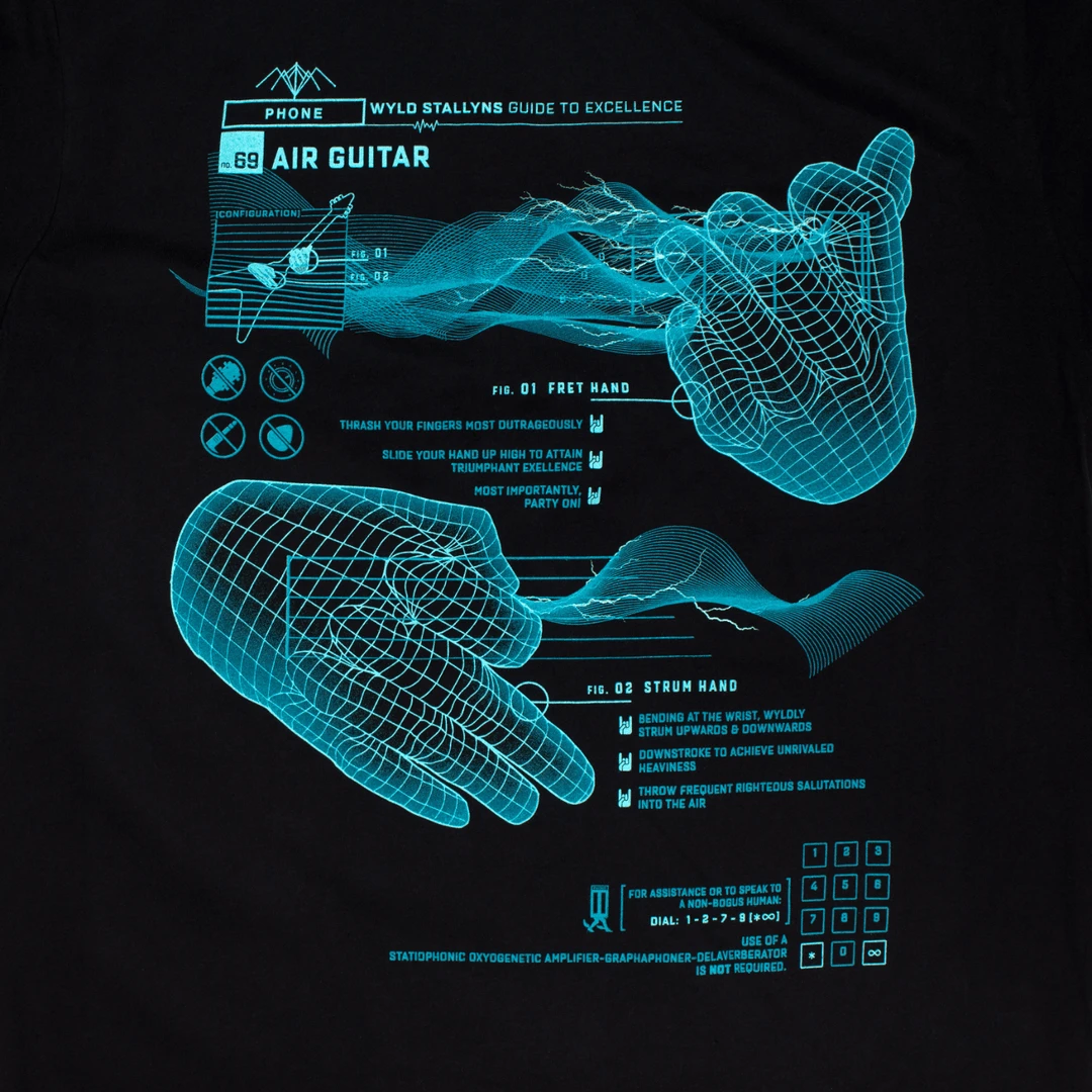 Matt Ryan Tobin Bill & Ted "Air Guitar" T-Shirt 2 Matt Ryan Tobin Bill & Ted "Air Guitar" T-Shirt