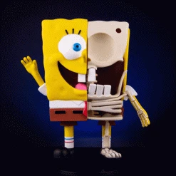 Jason Freeny Spongebob Squarepants Dissected Vinyl Figure Exclusive Toys