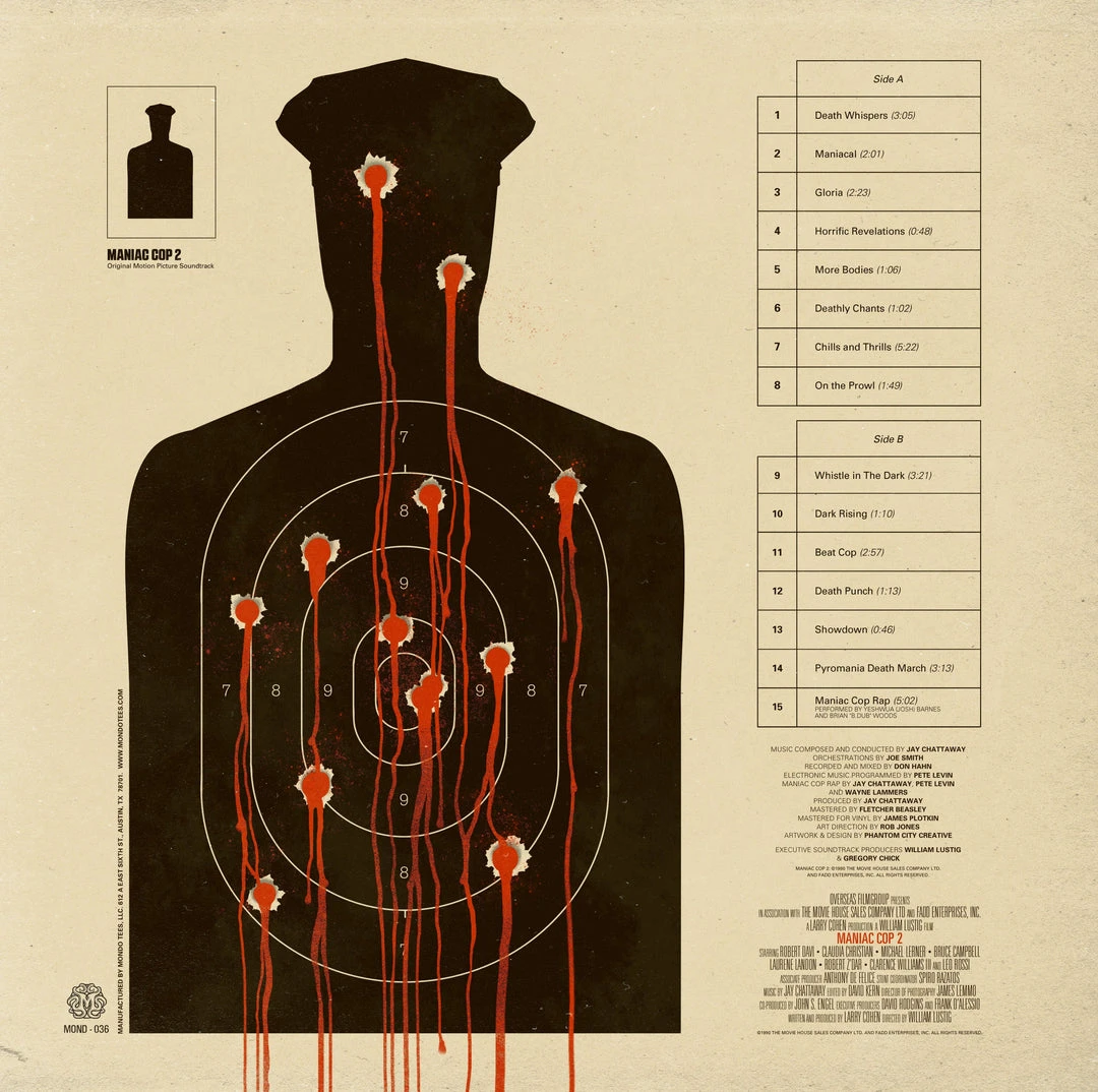 Jay Chattaway Maniac Cop 2 Original Motion Picture Soundtrack LP Music 5 Jay Chattaway Maniac Cop 2 Original Motion Picture Soundtrack LP Music