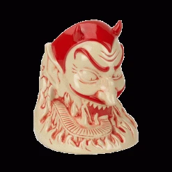 Doug P'Gosh Tikis Ol' Scratch Designer Series Tiki Mug - Red