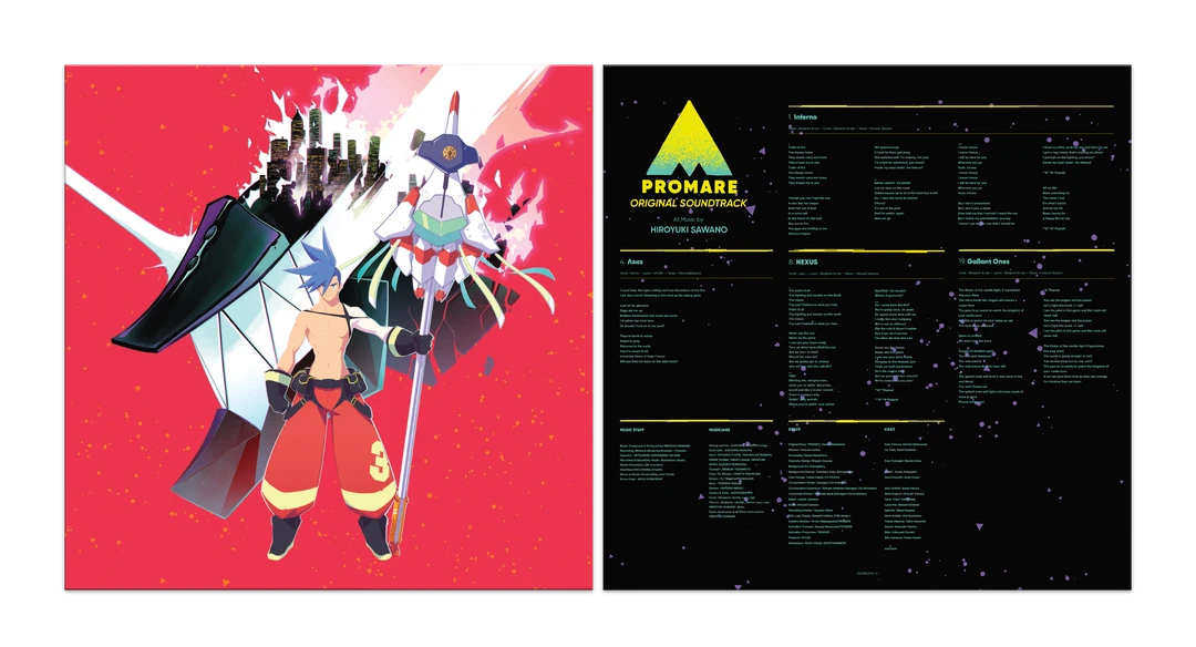 Hiroyuki Sawano Music Promare - Original Motion Picture Soundtrack 2XLP 3 Hiroyuki Sawano Music Promare - Original Motion Picture Soundtrack 2XLP