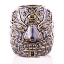 Mike Bonanno Tikis El Ojo Fantastico Tiki Mug - Fuego Azul