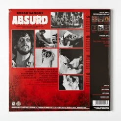 Carlo Maria Cordio Music Absurd (Rosso Sangue) Original Motion Picture Soundtrack 2XLP