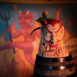 Doug P'Gosh Tikis Ol' Scratch Designer Series Tiki Mug - Red