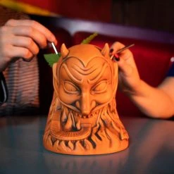 Doug P'Gosh Tikis Ol' Scratch Designer Series Tiki Mug - Orange