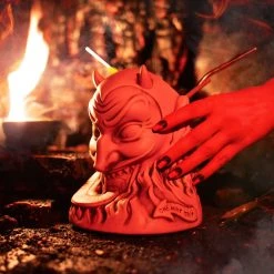 Doug P'Gosh Tikis Ol' Scratch Designer Series Tiki Mug - Orange