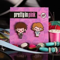 100% Soft Enamel Pins Pretty In Pink – Iona + Steff Pin Set